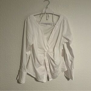 Good American White Button Down Shirt